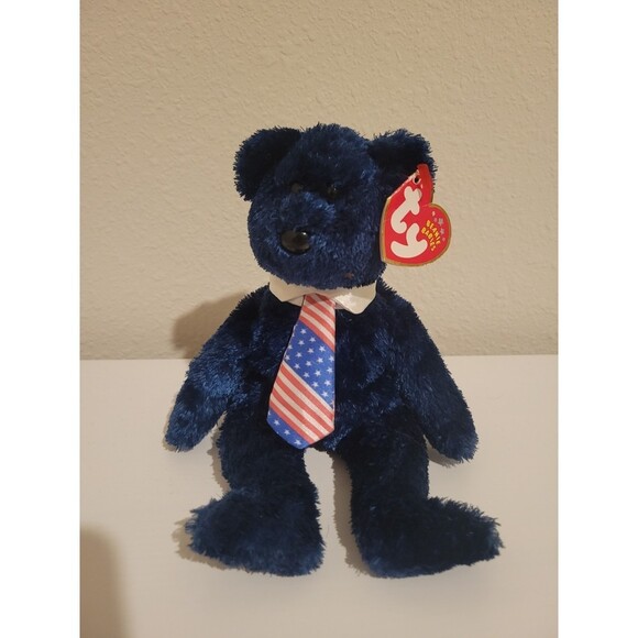 TY Beanie Baby Pops Father's Day 2002 Blue New with Tags - Picture 1 of 5
